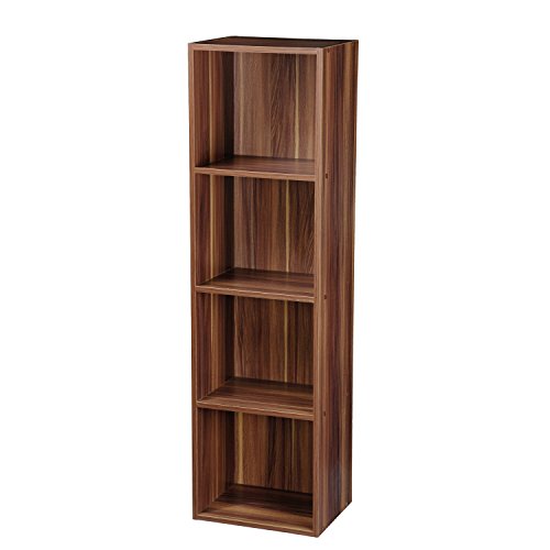 Top Marques Collectibles Bücherregal Taylor & Brown® aus Holz mit 1, 2, 3, 4 Ablagen Modern 4 Ablagefächer braun von Top Home Solutions