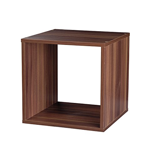 Top Marques Collectibles Bücherregal Taylor & Brown® aus Holz mit 1, 2, 3, 4 Ablagen Modern Cube braun (teak) von Top Home Solutions