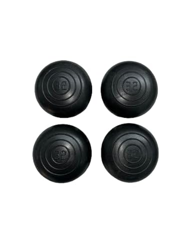 Top House Italia Schwarze Außenfüße für Rundrohr Birnenform Durchmesser Birnenfuß 32 mm, Aus PVC Gummi, Diam Top House Italia Schwarze Außenfüße für Rundrohr Birnenform Durchmesser Birnenfuß 32 mm, Aus PVC Gummi, Diam von Top House Italia