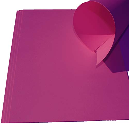 50 Blatt Ton-Bastel-Karton DIN A3 240g/m² himbeer dickes Ton-Papier 297x420mm super zum Basteln - komplett durchgefärbt bedruckbar - sehr stabil DIY Bastelideen Cardstock von Top Lamination Laminiertechnik