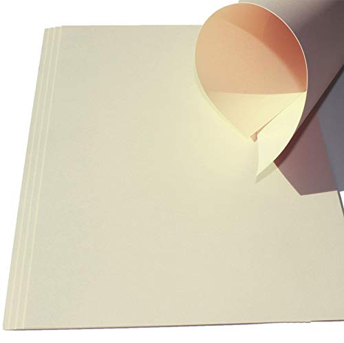 Top Lamination Laminiertechnik 10 Blatt Ton-Bastel-Karton DIN A3 240g/m² Elfenbein Dickes Ton-Papier 297x420mm super zum Basteln - komplett durchgefärbt bedruckbar - sehr stabil DIY Bastelideen von Top Lamination Laminiertechnik