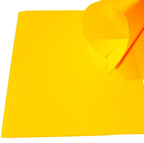 Top Lamination Laminiertechnik 10 Blatt Ton-Bastel-Karton DIN A3 240g/m² goldgelb Dickes Ton-Papier 297x420mm super zum Basteln - komplett durchgefärbt bedruckbar - sehr stabil DIY Bastelideen von Top Lamination Laminiertechnik