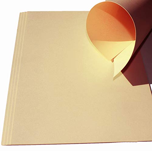 Top Lamination Laminiertechnik 10 Blatt Ton-Bastel-Karton DIN A4 240g/m² beige Dickes Ton-Papier 210x297mm super zum Basteln - komplett durchgefärbt bedruckbar - sehr stabil DIY Bastelideen von Top Lamination Laminiertechnik