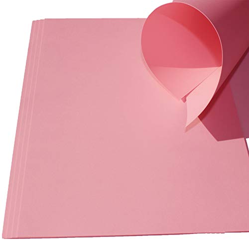 Top Lamination Laminiertechnik 10 Blatt Ton-Bastel-Karton DIN A4 240g/m² dunkelrosa Dickes Ton-Papier 210x297mm super zum Basteln - komplett durchgefärbt bedruckbar - sehr stabil DIY Bastelideen von Top Lamination Laminiertechnik