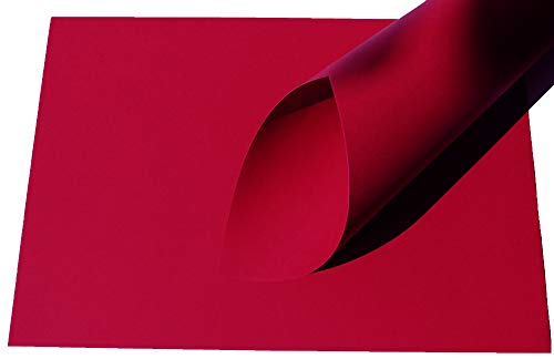 Top Lamination Laminiertechnik 50 Blatt Ton-Bastel-Karton DIN A4 240g/m² weinrot Dickes Ton-Papier 210x297mm super zum Basteln - komplett durchgefärbt bedruckbar - sehr stabil DIY Bastelideen von Top Lamination Laminiertechnik