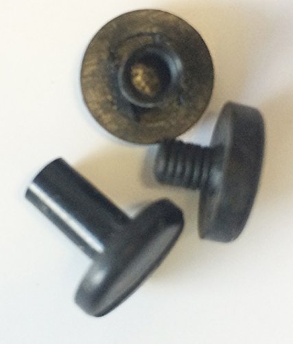 Top Lamination Laminiertechnik 25 Buchschrauben 20 mm Kunststoff schwarz Gürtelschrauben, Nieten zum Schrauben, Schraubnieten von Top Lamination Laminiertechnik