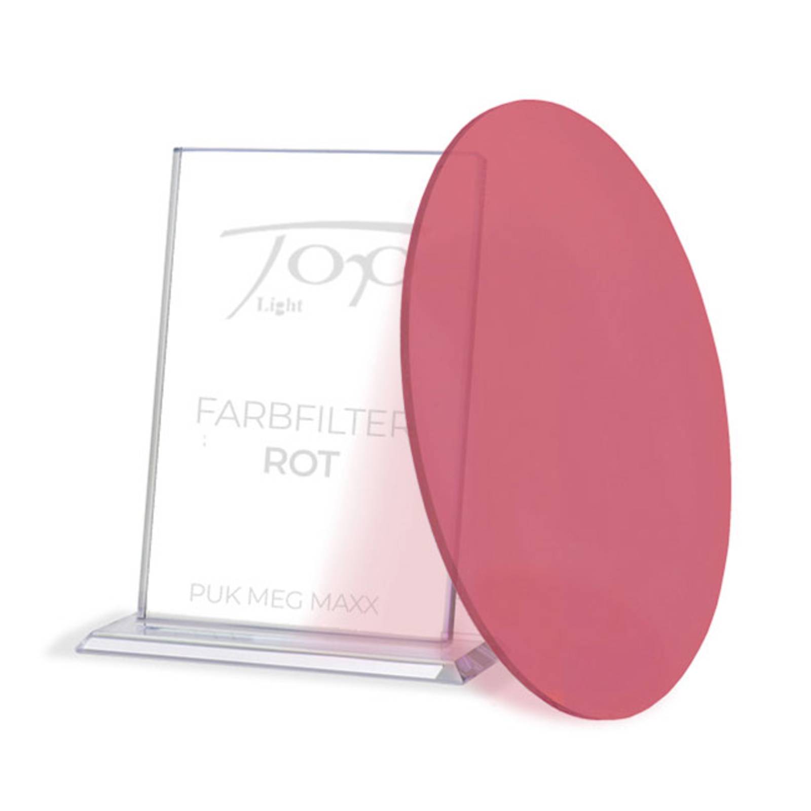 Farbfilter zur Leuchtenserie Puk Meg Maxx, rot von Top Light