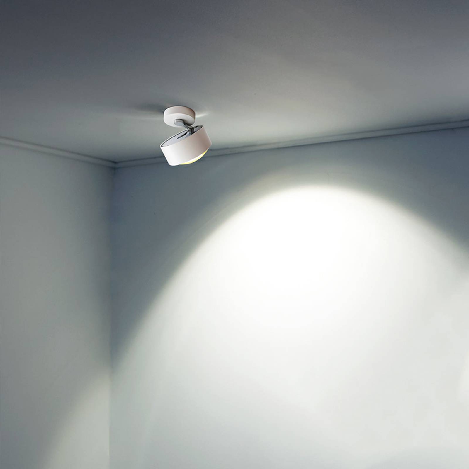 LED-Deckenlampe Puk Maxx Move, weiß chrom von Top Light
