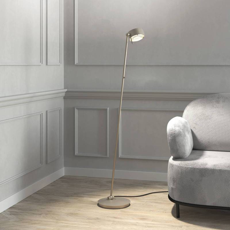 Puk! 120 Floor LED Linsen klar/matt, nickel matt von Top Light