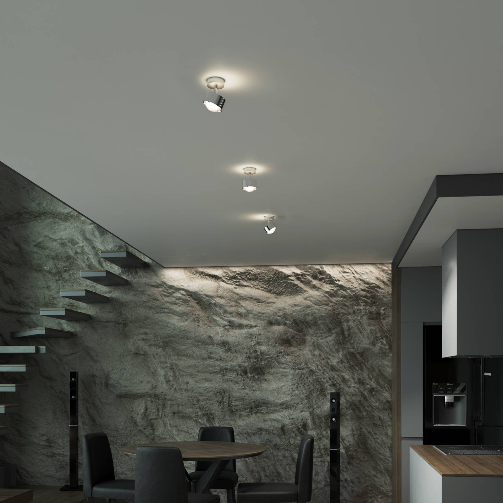 Puk! 80 Turn Up/Downlight Linse matt chrom von Top Light