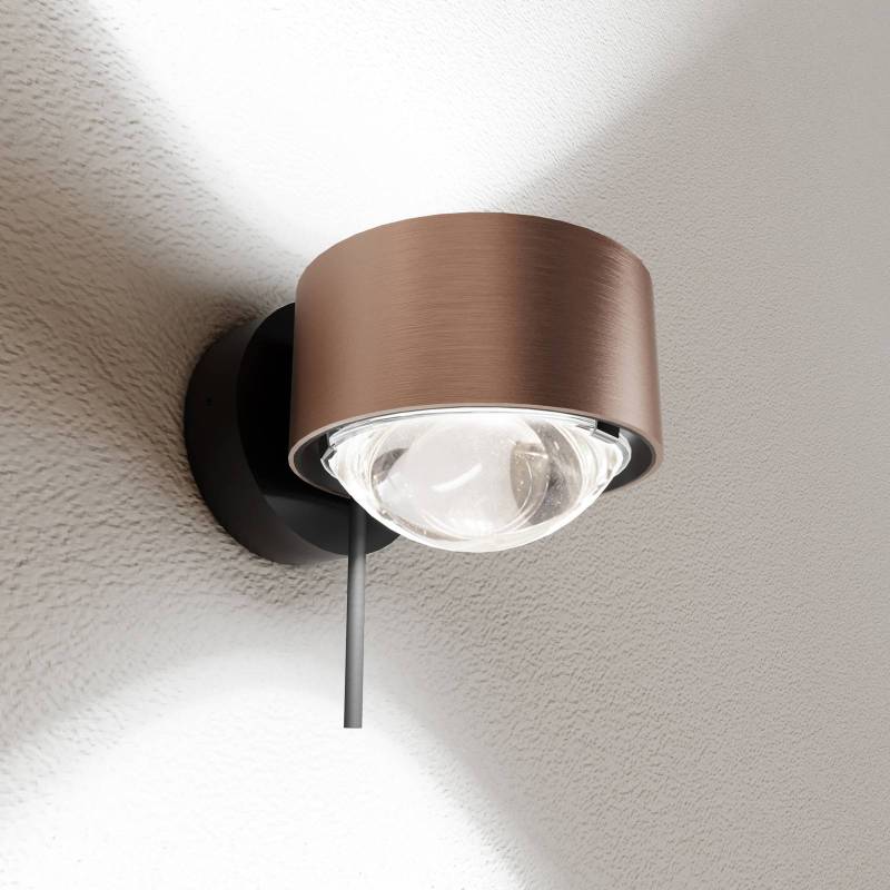 Puk! 80 Wall LED-Spot Linsen klar kupfer/schwarz von Top Light