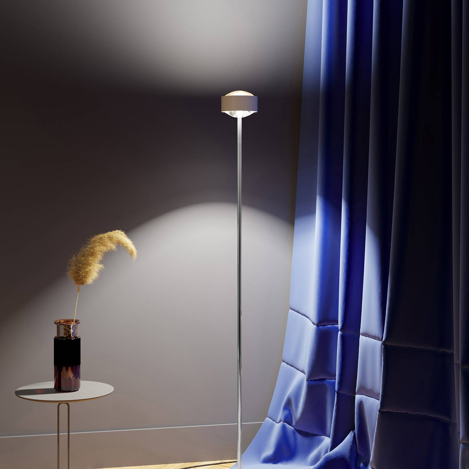 Puk Maxx Eye Floor LED Linse matt, weiß matt/chrom Puk Maxx Eye Floor LED Linse matt, weiß matt/chrom von Top Light