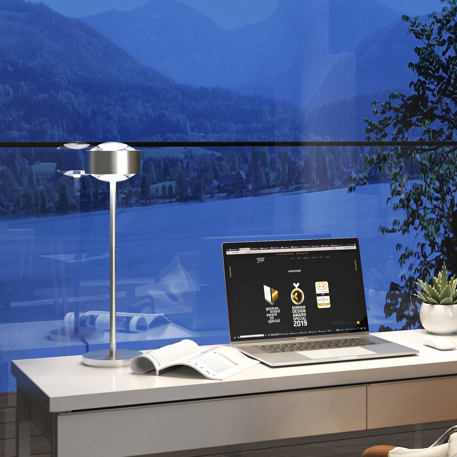 Puk Maxx Eye Table LED 37cm Linse matt, chrom matt Puk Maxx Eye Table LED 37cm Linse matt, chrom matt von Top Light