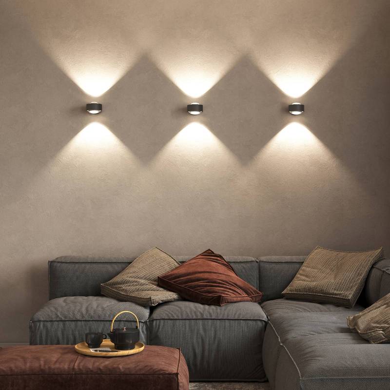 Puk Maxx Wall, LED, Linsen klar, anthrazit matt von Top Light