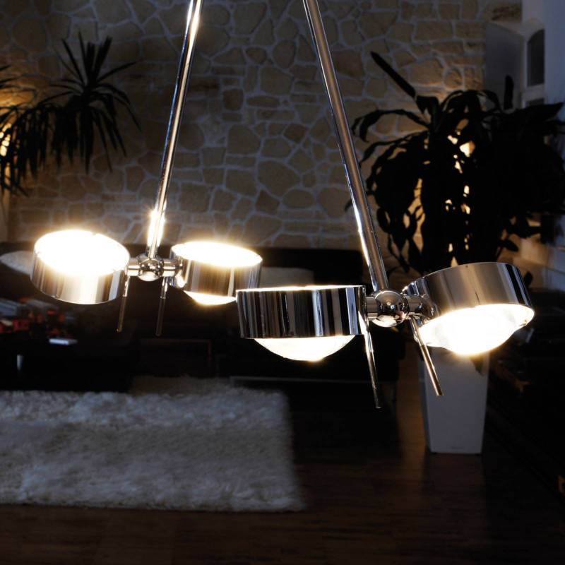 Deckenleuchte PUK CEILING, 4-fl. chrom von Top Light