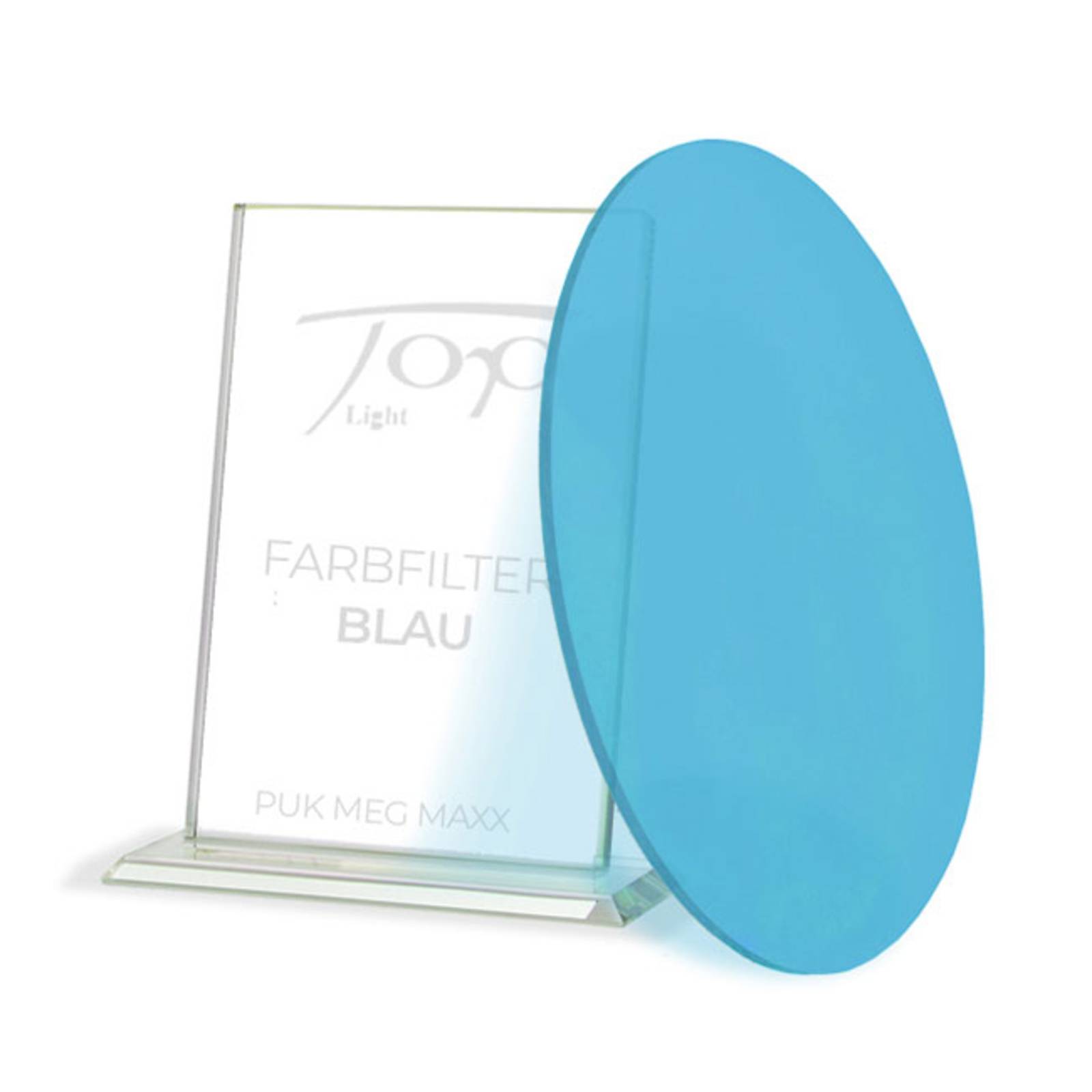 Farbfilter zur Leuchtenserie Puk Meg Maxx, blau von Top Light