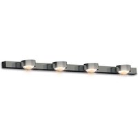 Top Light Puk Choice Mirror / Wall LED Wandleuchte, 80 cm Chrom, Glas satiniert / Linsen klar von Top Light