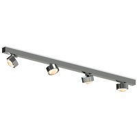 Top Light Puk Choice Move LED Deckenleuchte, 105 cm Chrom, mit Linsen klar von Top Light