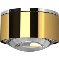 Top Light Puk Maxx One 2 Deckenleuchte, Gehäuse 24 Karat vergoldet / Chrom von Top Light