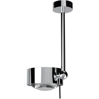 Top Light Puk Maxx Side Single Ceiling LED Deckenleuchte, 20 cm, Gehäuse Chrom von Top Light