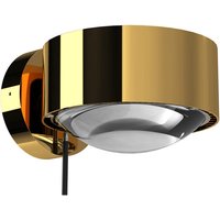 Top Light Puk Maxx Wall + Wandleuchte, Gehäuse 24 Karat vergoldet / Chrom von Top Light