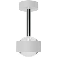 Top Light Puk Mini Eye Ceiling LED Deckenleuchte, Gehäuse weiß matt / Chrom von Top Light