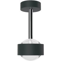 Top Light Puk Mini Eye Ceiling LED Deckenleuchte, Gehäuse anthrazit matt / Chrom von Top Light