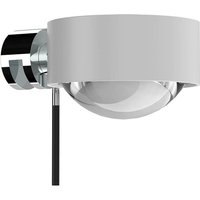 Top Light Puk Mini Fix + LED Klemmleuchte, Gehäuse weiß matt / Chrom von Top Light