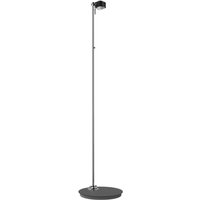 Top Light Puk Mini Floor Mini Single LED Stehleuchte, Gehäuse schwarz matt / Chrom von Top Light