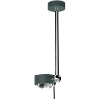 Top Light Puk Mini Side Single Ceiling LED Deckenleuchte, 30 cm, Gehäuse anthrazit matt / Chrom von Top Light