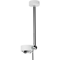 Top Light Puk Mini Side Single Ceiling LED Deckenleuchte, 30 cm, Gehäuse weiß matt / Chrom von Top Light