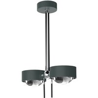 Top Light Puk Mini Side Twin Ceiling LED Deckenleuchte, 20 cm, Gehäuse anthrazit matt / Chrom von Top Light