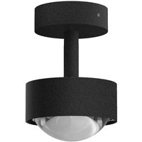 Top Light Puk Mini Turn Outdoor LED Deckenleuchte, Gehäuse schwarz matt feinstrukturiert von Top Light