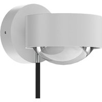 Top Light Puk Mini Wall + Wandleuchte, Gehäuse weiß matt / Chrom von Top Light