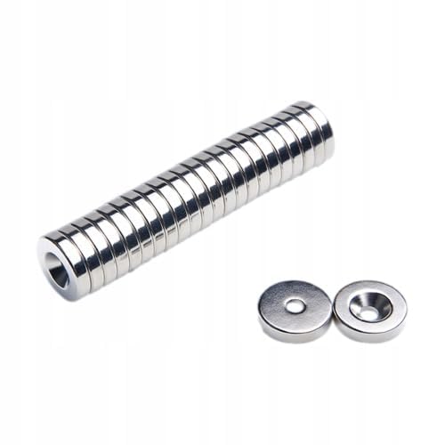 Neodym-Ringmagnet MP 14x(7.5x3.5) x3 N38 für Schraube 50 Stück von Top Magnesy