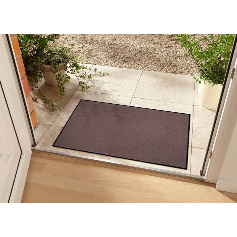 home24 Fußmatte Corlay 60 x 80cm Braun/Dunkelbraun von home24