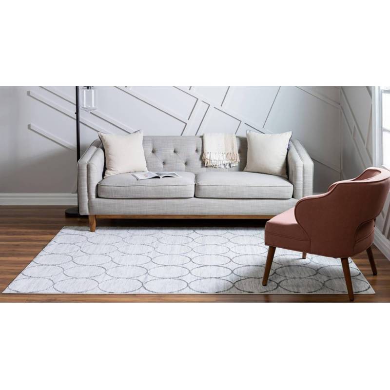 home24 Kurzflorteppich Titan Trellis II Beige/Creme 150 x 245cm Flor: Polypropylene / Rücken: Jute von home24
