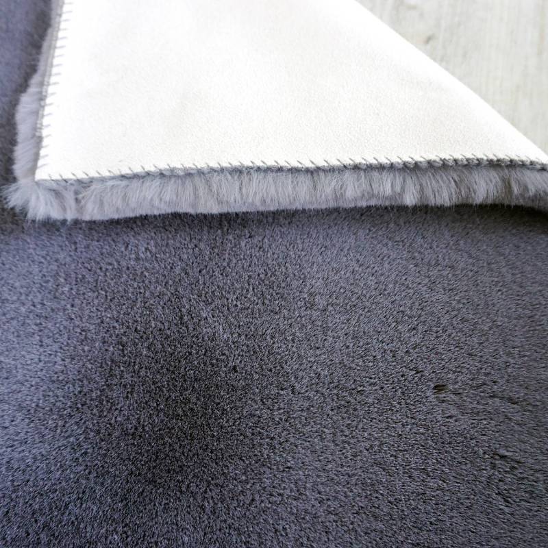 home24 Fellteppich Tender Classic Grau/Kohle 160 x 230cm Mischgewebe von home24