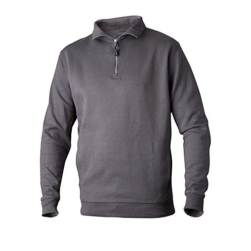 Top Swede 0102-09-08 Modell 0102 Zip Sweatshirt, Grau, Größe XXL von Top Swede