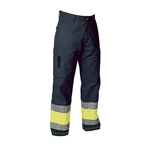 Top Swede 2070-21-D104 Modell 2070 Warnschutz Bundhose, Klasse 1, Marine/Gelb, Größe D104 von Top Swede