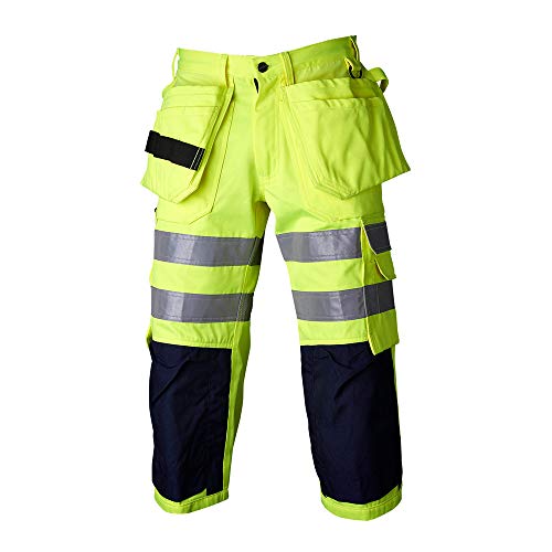 Top Swede 218016012C048 Modell 218 Warnschutz Piratenhose, Gelb/Marine, Größe C48 von Top Swede