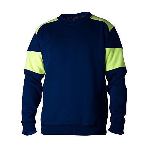 Top Swede 22111702107 Modell 221 Runder Ausschnitt Sweatshirt, Marine/Gelb, Größe XL von Top Swede