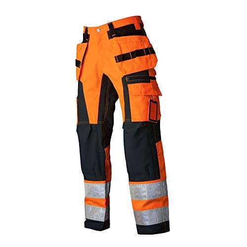 Top Swede 236016025C146 Modell 236 Warnschutz Stretchhose, Orange/Schwarz, Größe C146 von Top Swede