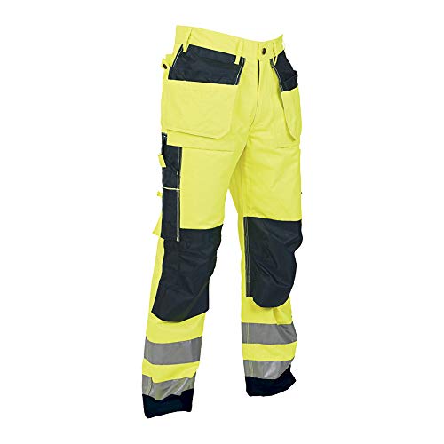 Top Swede 2516-12-C050 Modell 2516 Warnschutz Bundhose, Gelb/Marine, Größe C50 von Top Swede