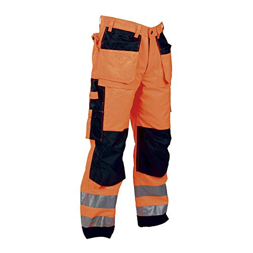 Top Swede 2516-22-C146 Modell 2516 Warnschutz Bundhose, Orange/Marine, Größe C146 von Top Swede