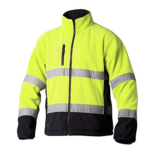 Top Swede 26404301206 Modell 264 Winddichte Fleecejacke, Gelb, Größe L von Top Swede