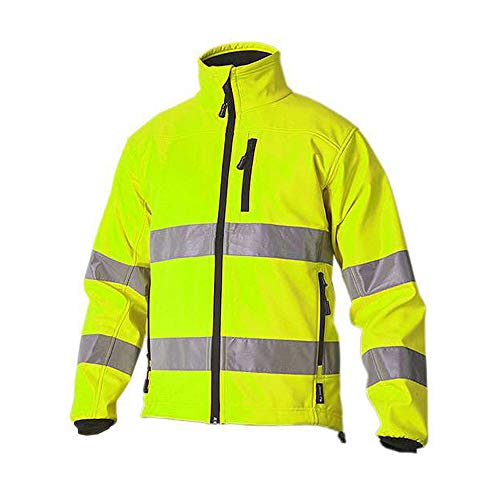 Top Swede 7621-10-05 Modell 7621 Hi Vis Softshell Jacke, Gelb, Größe M von Top Swede