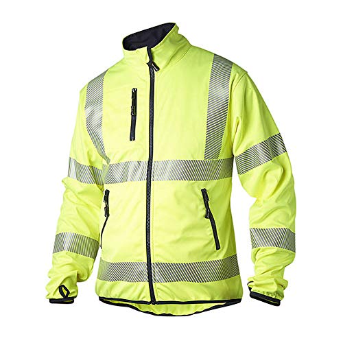 Top Swede 7721-10-07 Modell 7721 Hi Vis Softshell Jacke, Gelb, Größe XL von Top Swede