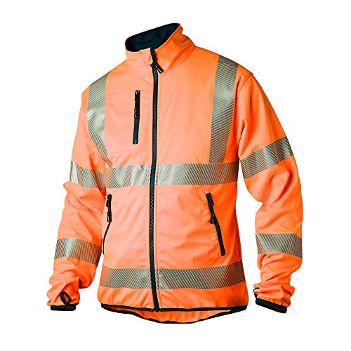 Top Swede 7721-20-03 Modell 7721 Hi Vis Softshell Jacke, Orange, Größe XS von Top Swede