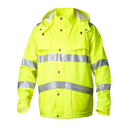 Top Swede 9394-10-04 Modell 9394 Hi Vis Regen Jacke, Gelb, Größe S von Top Swede